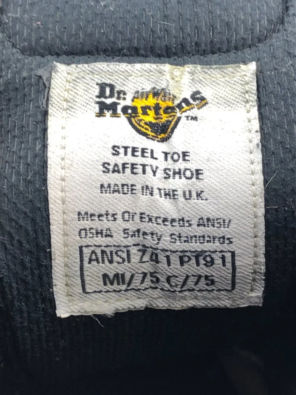Dr. Martens 7735 MIE Black Leather ST Work Boots UK 10